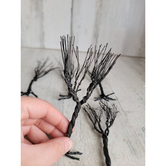 Miniature bare branch Halloween scary tree Xmas set village accessory - Picture 6 of 7